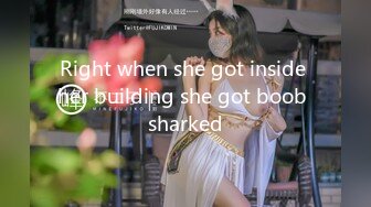 Right when she got inside her building she got boob sharked