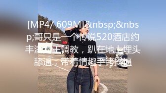 [MP4/ 609M]&nbsp;&nbsp;哥只是一个传说520酒店约丰满女王调教，趴在地上埋头舔逼，带着情趣手铐操逼