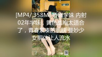 [MP4/ 358M] 娇嫩学妹 内射02年学妹，黄色战袍太适合了，青春紧凑的肌肤 曼妙少女胴体让人流水