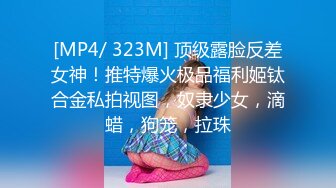 [MP4/ 323M] 顶级露脸反差女神！推特爆火极品福利姬钛合金私拍视图，奴隶少女，滴蜡，狗笼，拉珠