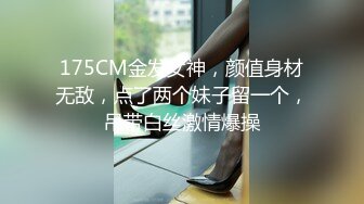 175CM金发女神，颜值身材无敌，点了两个妹子留一个，吊带白丝激情爆操